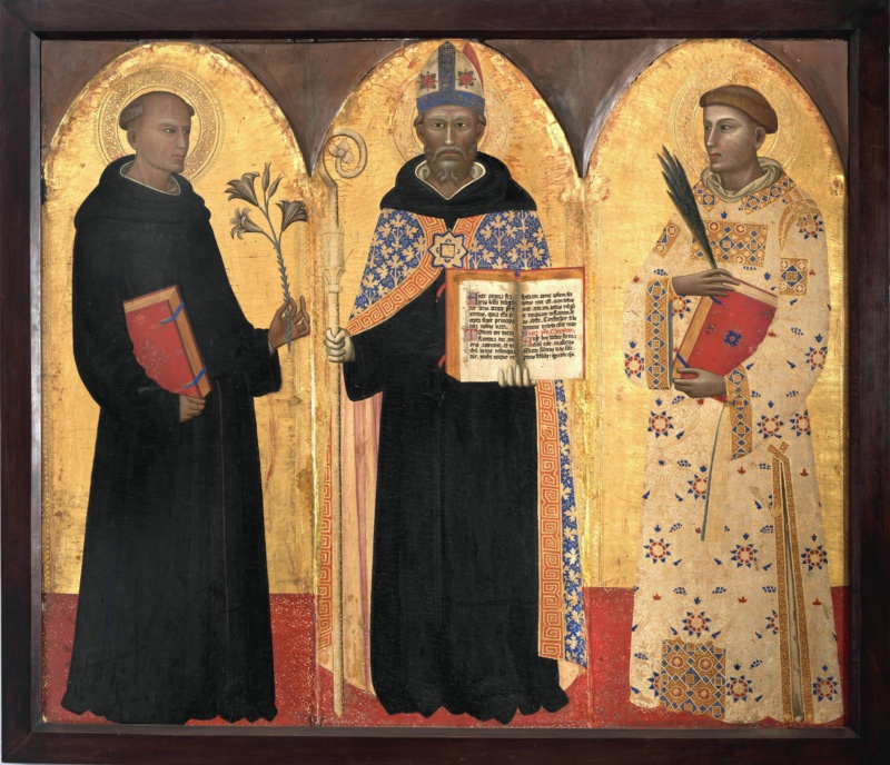 Saint Augustine between Saint Nicholas of Tolentino and Saint Stephen