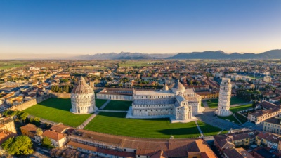 Aerial view of the Piazza dei Miracoli
