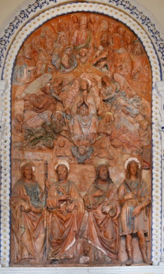 Assumption of the Virgin among saints and prophets