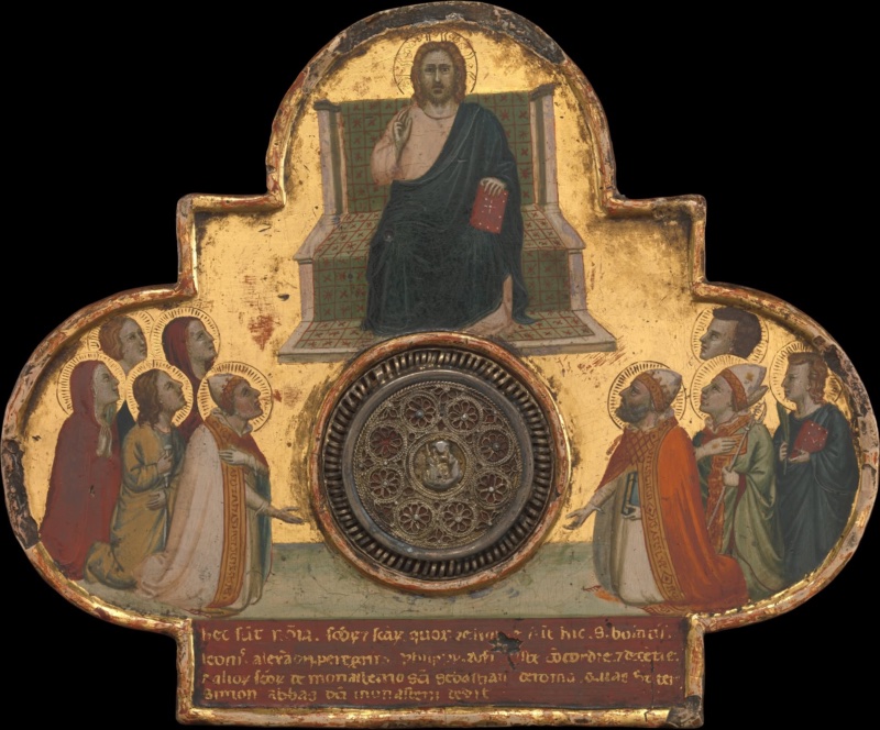Christ Enthroned with Saints