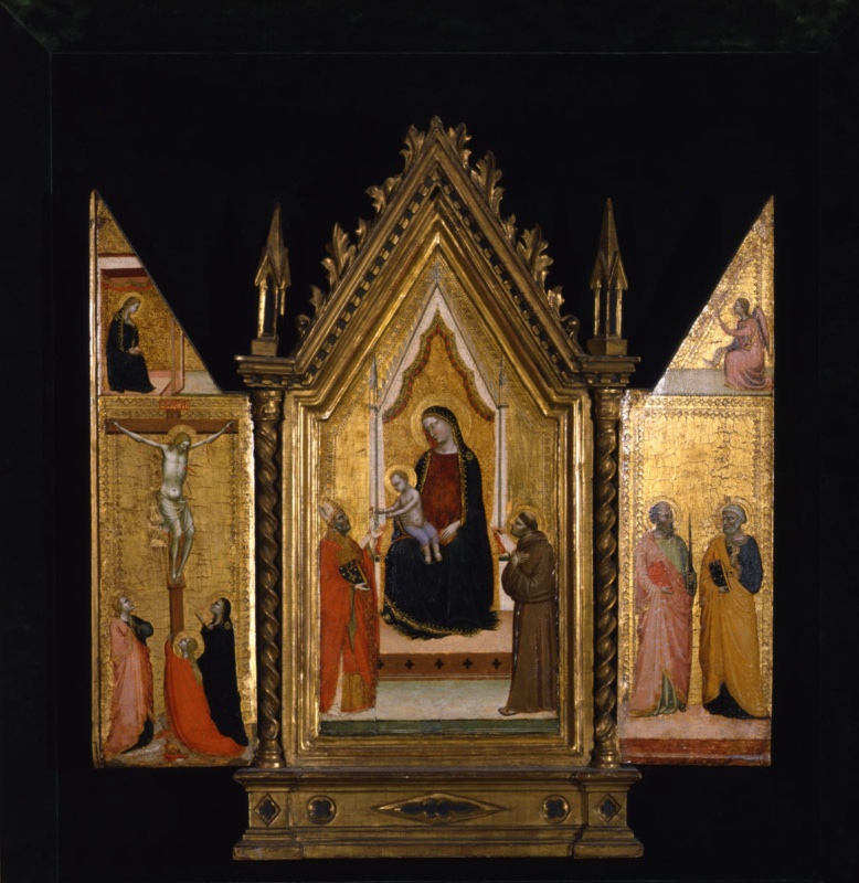Madonna and Child with Saint Francis and a Saint-Bishop; Saints Peter and Paul; the Crucifixtion; the Annunciation