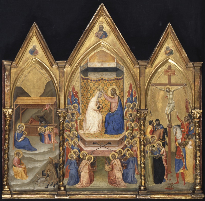 Triptych (Nativity; Coronation of the Virgin; Crucifixion)