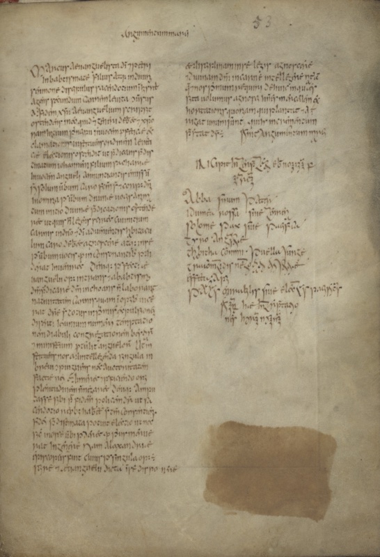 Before the Lion: The Argumentum to Mark and a Glossary of Hebrew Names in the Book of Armagh