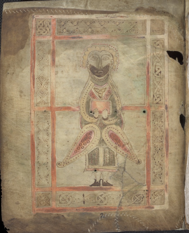 The Evangelist Matthew Enclosed: Portrait and Frame at the Opening of the First Gospel