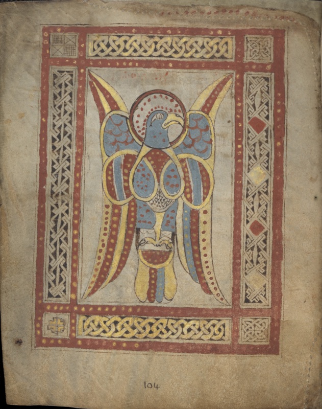 Aquila with Satchel: The Emblem Page Preceding the Fourth Gospel