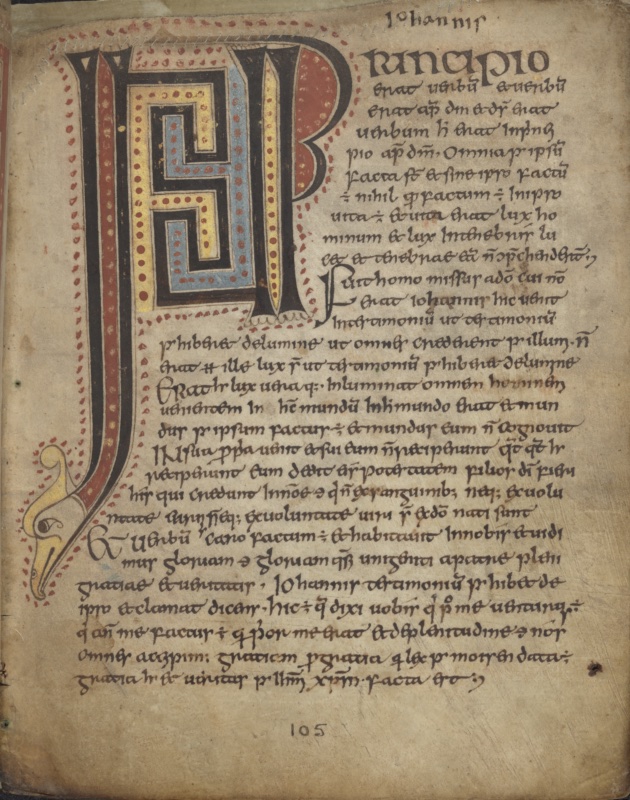The Labyrinth Initial: Opening of the Fourth Gospel