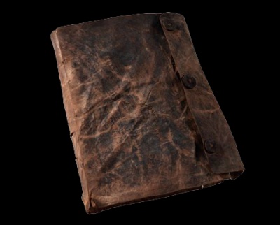 leather satchel from the Faddan More Psalter
