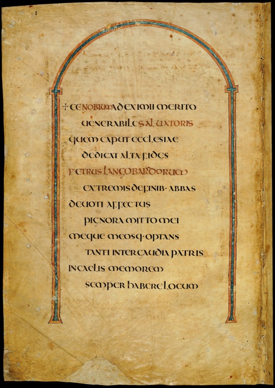 The Dedication Page of the Codex Amiatinus (fol. 1v) and the Rewriting of a Gift