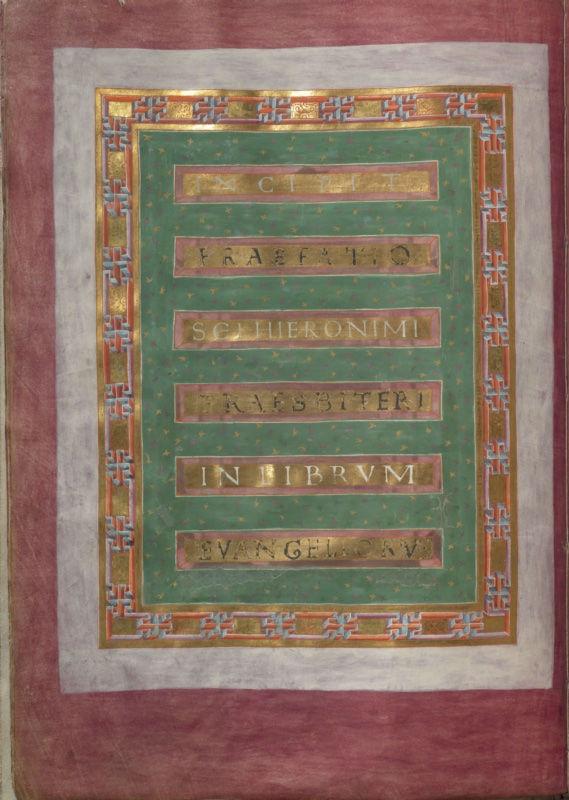 Incipit Page to the Preface of St Jerome