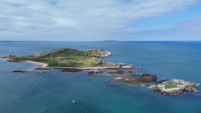 Ireland's Eye from the sky