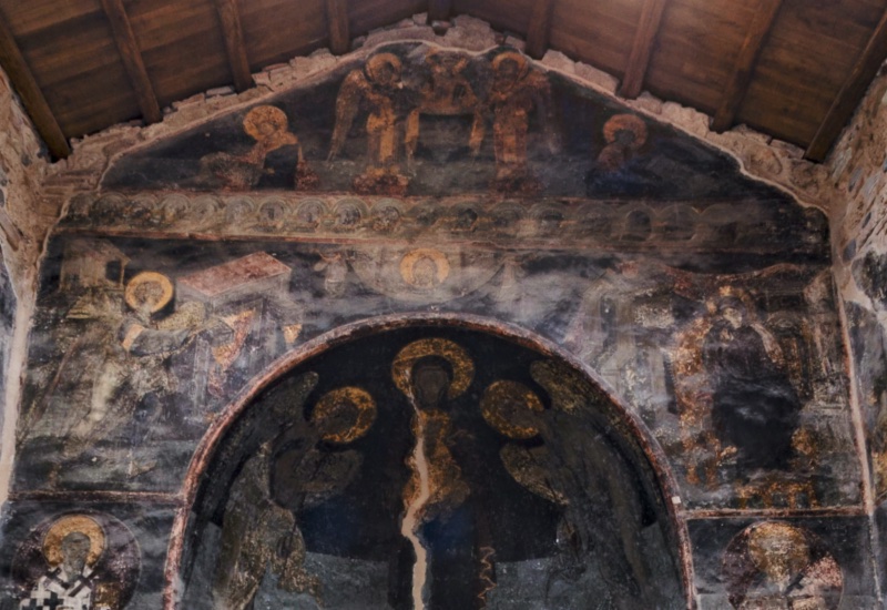 Annunciation, Apse, and Saints