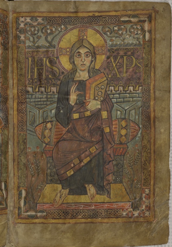 Christ in Majesty in Godescalc Evangelistary