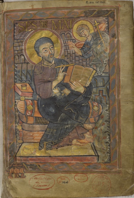 Matthew in Godescalc Evangelistary