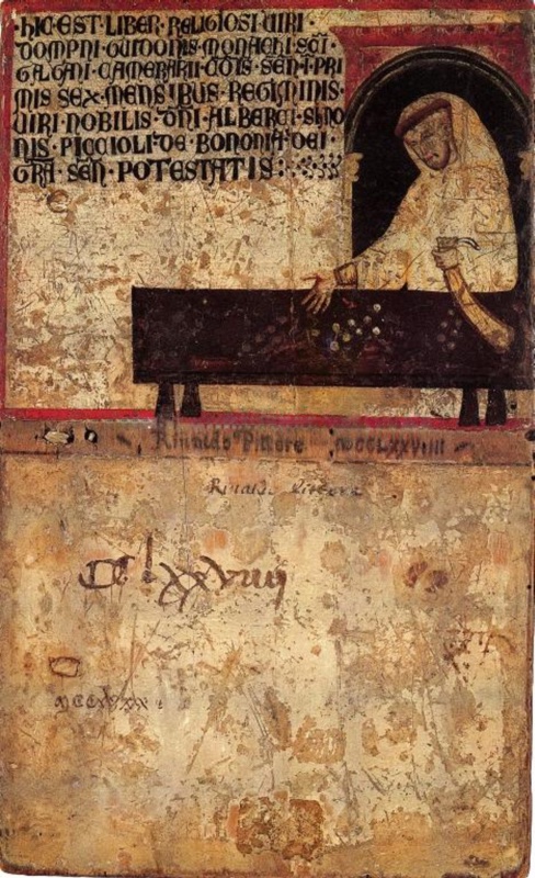 Tavoletta di Biccherna (Don Guido, monaco di San Galgano, camarlengo)
