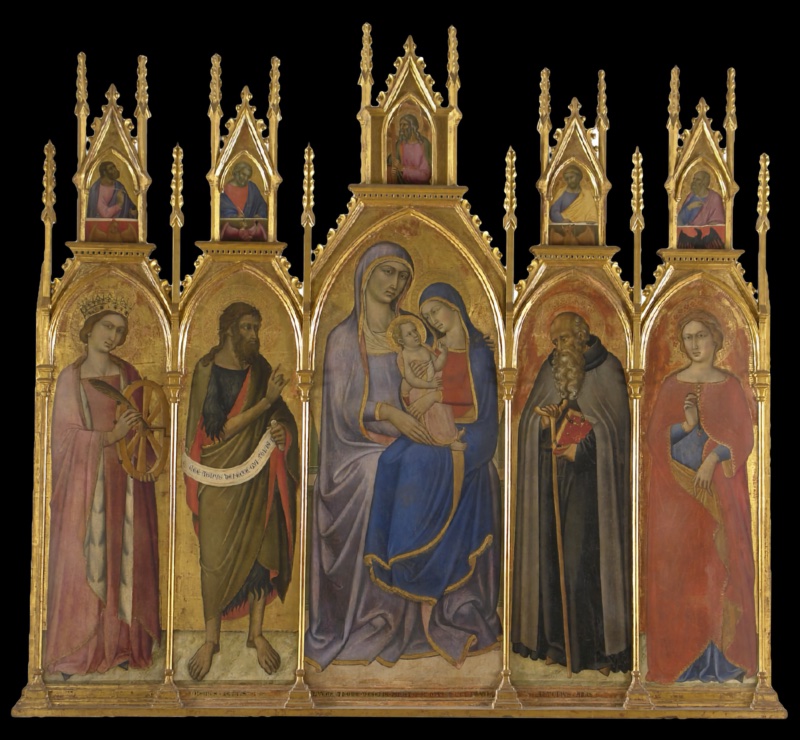 Anne, Mary, Christ: Luca di Tommè's Signed Polyptych of 1367