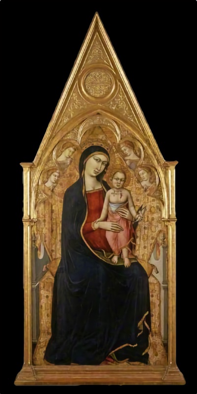 Virgin and Child Enthroned with Four Angels