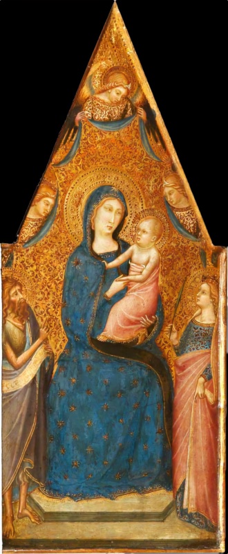 The Madonna and Child Enthroned with Angels, Saint John the Baptist and Saint Catherine of Alexandria