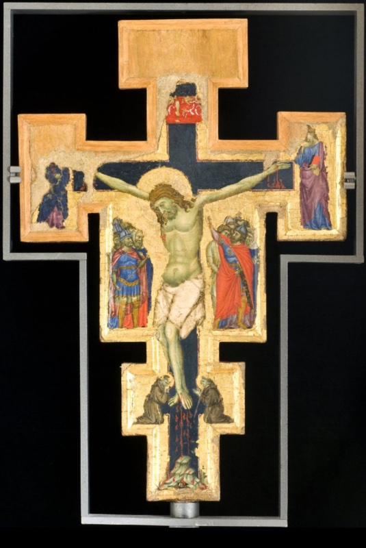 Christ Crucified and Saints