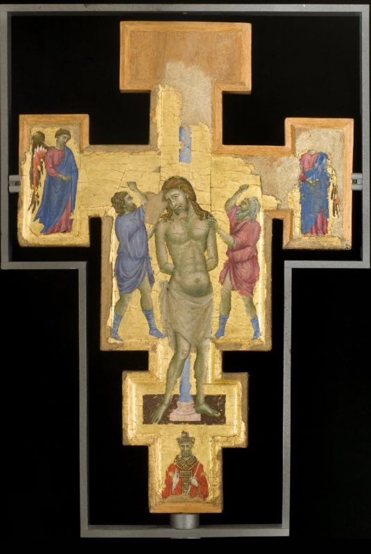 Christ Flagellated and Angels; Holy Bishop