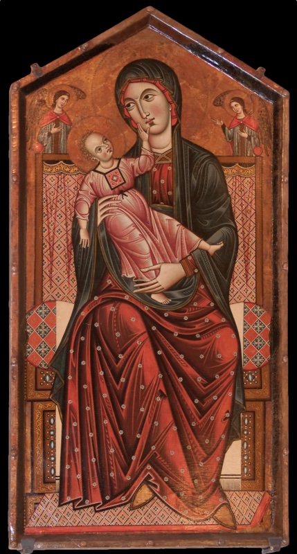 Madonna Enthroned with the Infant Jesus and Two Angels
