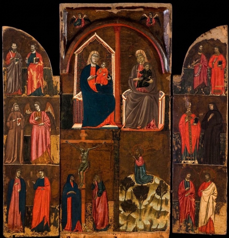 Madonna and Child enthroned with Saint Augustine and saints