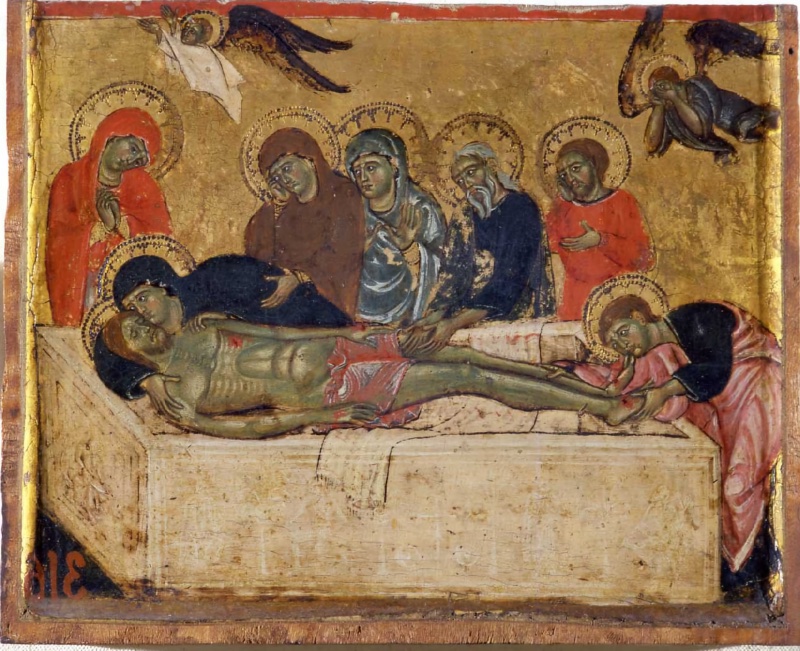 Lamentation over the dead Christ