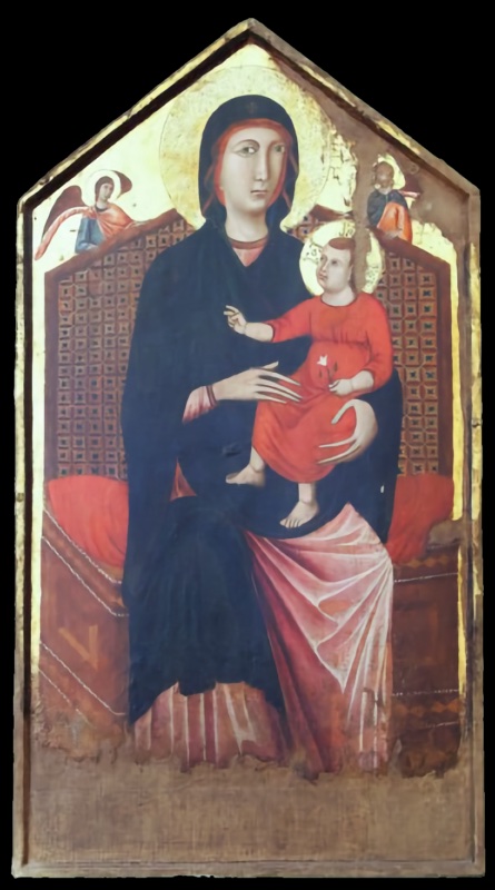 Madonna and Child Enthroned with Angels
