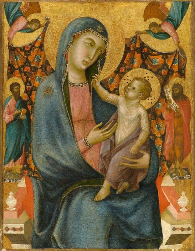 Madonna and Child Enthroned with Saint John the Baptist and Saint Bartholomew the Apostle