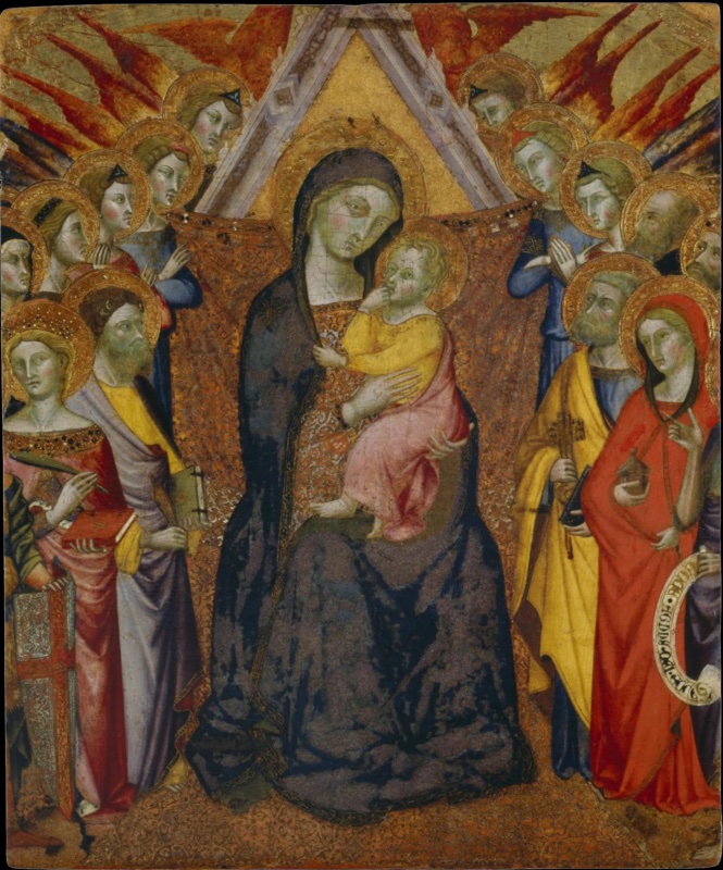 Madonna with Child Enthroned with Saints and Angels