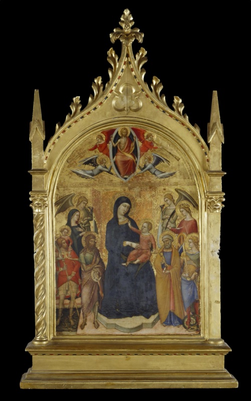 Madonna with Child Enthroned with Saints and Angels