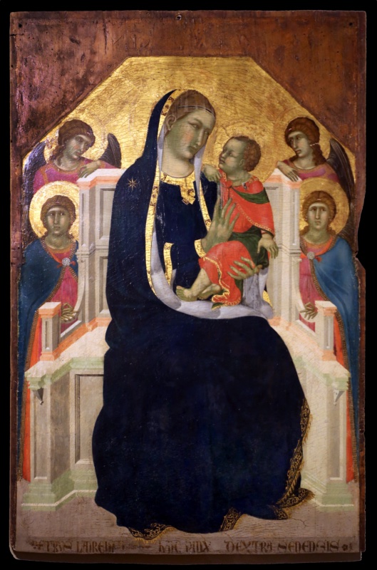 Madonna with Child Enthroned with Four Angels