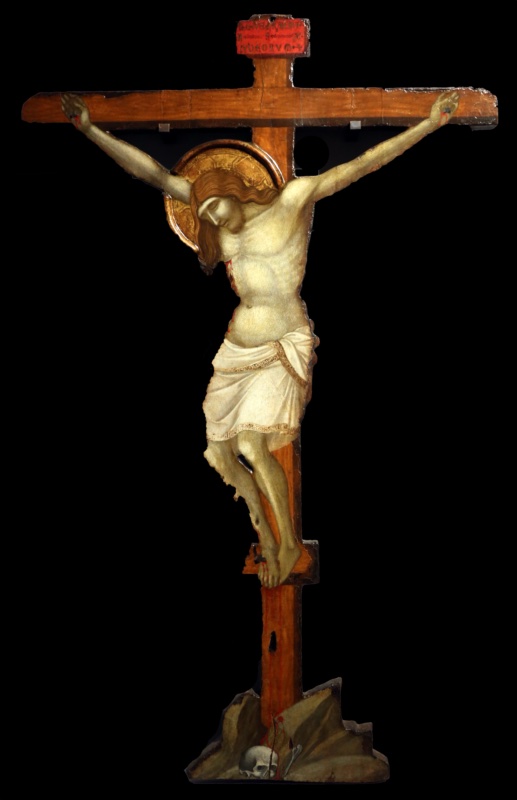 Small Painted Crucifix