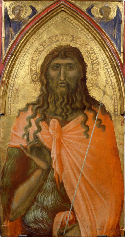 Compartment of tabernacle with doors: Saint John the Baptist