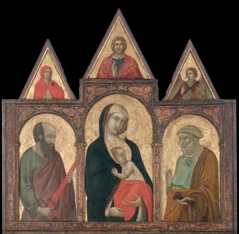 Virgin and Child Between Saints Paul and Peter