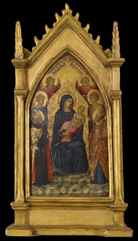 Virgin and Child with Saints Augustine, Nicholas (?), Catherine (?), Lucy, and Angels