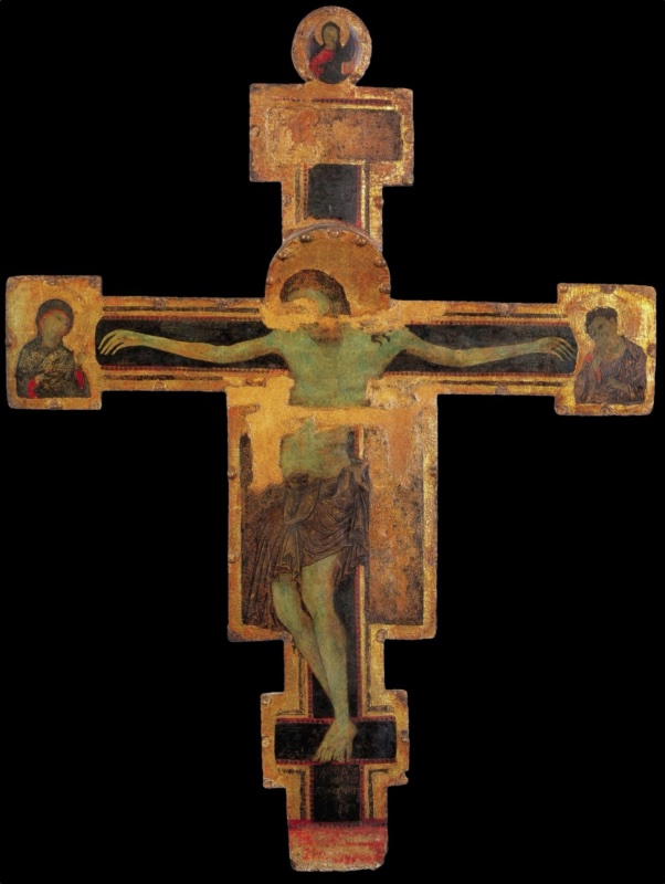 Christus patiens between the Virgin and St. John the Evangelist