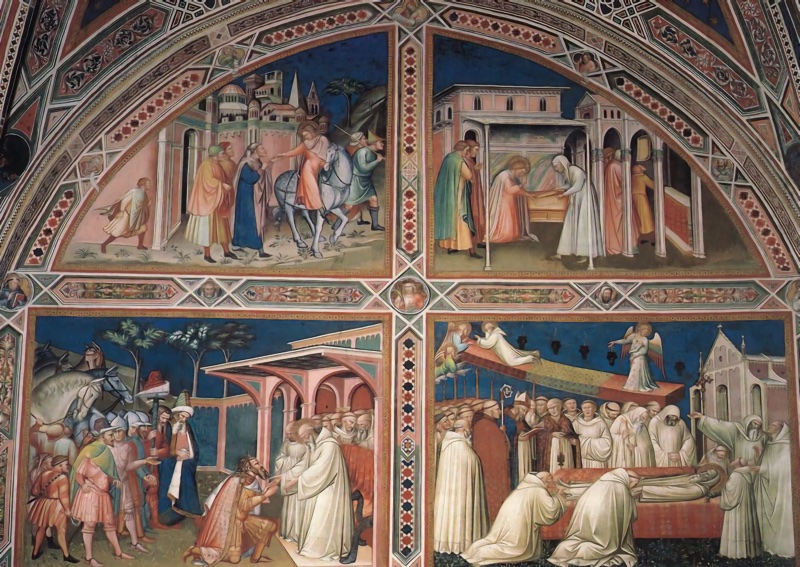 Stories of the life of S. Benedict (south wall)