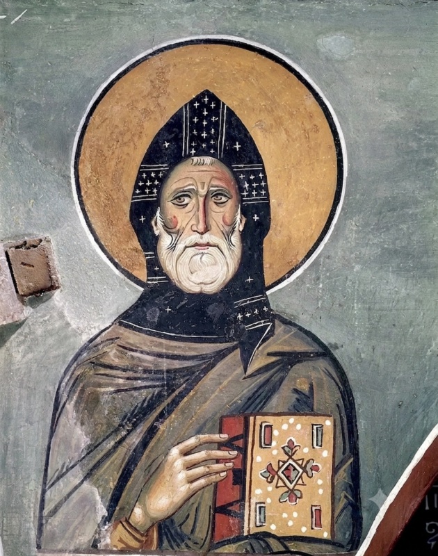A Saint of the Great Schema (identified as St. Simeon Thaumaturgos)