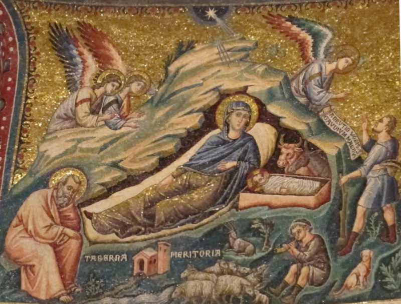 Natività mosaic by Pietro Cavallini
